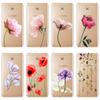 Phone Case For Samsung Galaxy C5 C7 C8 Silicone Rose Flower Pink Red Floral Aesthetic Back Cover For Samsung Galaxy C5 C7 C9 Pro
