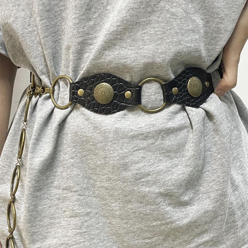 Четыре сезона в наличии новый ремень женский кожаный модный универсальный джинсовый ремень украшение с юбкой, костюмом, свитером талии крышка