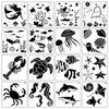 Seahorse Ocean Animal Templates Painting On Wood Sea Creatures Stencils Wall Fabric Scrapbooking