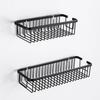 Wall Mounted Bathroom Storage Rack Black/White Kitchen Sponge Holder Cosmetics Storage Rack  Sink