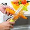 Manual Vegetable Peeler Convenient Peel Storage Function Plastic Fruit Scraper All-purpose Food Peeler