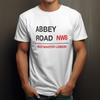 Футболка ABBEY ROAD | Лондон Великобритания Англия Почтовый Индекс Футболка | культовая уличная футболка Битлз