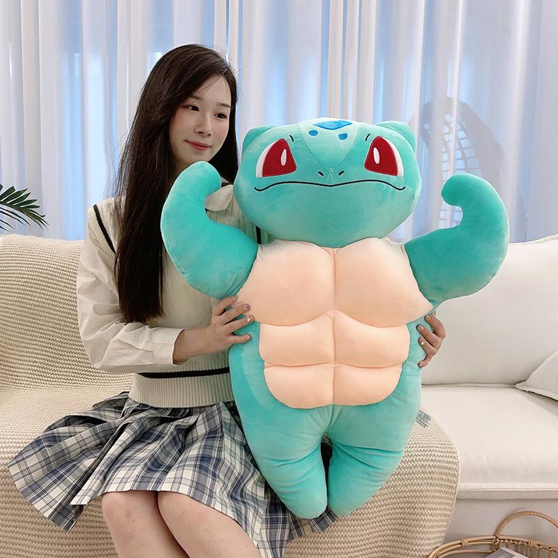 Muscle Series Boyfriend Power Muscle Festival Gift Shark Pie Charmander Platypus New Plush Toy Doll