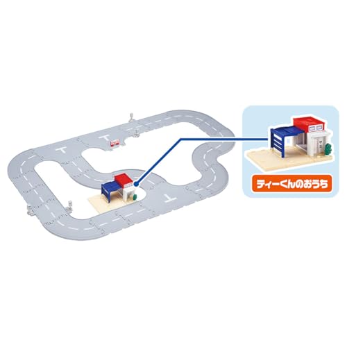 Takara Tomy Tomica Набор соединительных дорог Tomica World & Town (Включает Дом Ти-куна) Игрушечная машинка-миниатюра для детей от 3 лет и старше