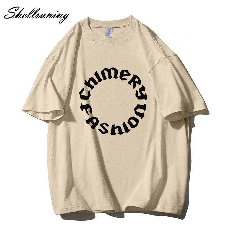 Shellsuning летние футболки с графическим принтом и буквенным принтом, женские модные базовые футболки большого размера с короткими рукавами, женские свободные топы с круглым вырезом для отдыха, крутая девушка