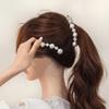 Crabs Crystal Pearl Hairpins Ponytail Holder Vertical Clamp Korean Hair Clips Women Banana Clips
