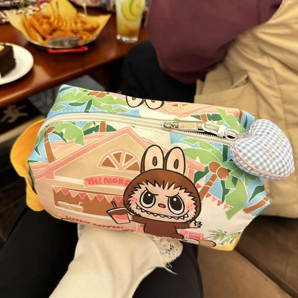 Multifunctional Cosmetic Bag POP MART Travel Waterproof Toilet Bag Student Stationery Pencil Bag Storage Bag