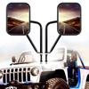 Зеркала без дверей для Jeep Wrangler CJ YJ TJ JK JL & Unlimited, Более широкие зеркала заднего вида Квадратные зеркала бокового вида на дверных петлях