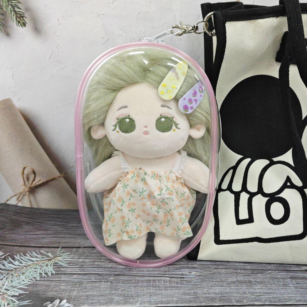 Dustproof 20cm Cotton Doll Display Box Transparent Cotton Doll Transparent Bag Doll Accessories