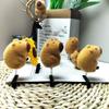 10pcs/set Flocking Spring Hair Clip Zinc Zinc Alloy Cartoon Duckbill Clip Funny Capybara Hairpin Set  Gifts
