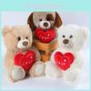 Любовь Медведь Сердце Плюшевые Игрушки Животные Мягкие Куклы Украшения Комнаты Детские Подарки