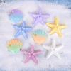 Mermaid Birthday Sea Shell Starfish Cake Decoration Under The Sea Ocean Theme Birthday Party Cake Toppers Supplies Baby Shower