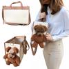 Pet Carrier Handbag Dog Carrier Tote with Leash Clip Peek Window Soft Travel Shoulder Bag for Small Dogs or Cats Bichon Poodle Yorkie