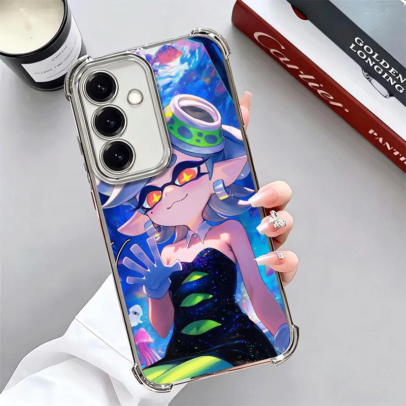 Игровой чехол S-Splatoons с покрытием для телефона Samsung A17 A07 A37 A57 A16 A56 A15 A55 A14 A54 A13 A53 A26 A36 A25 A35 A24 A34 A23 A33