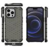 Rugged Honeycomb Case with Gel Frame for iPhone 13 Pro - Black