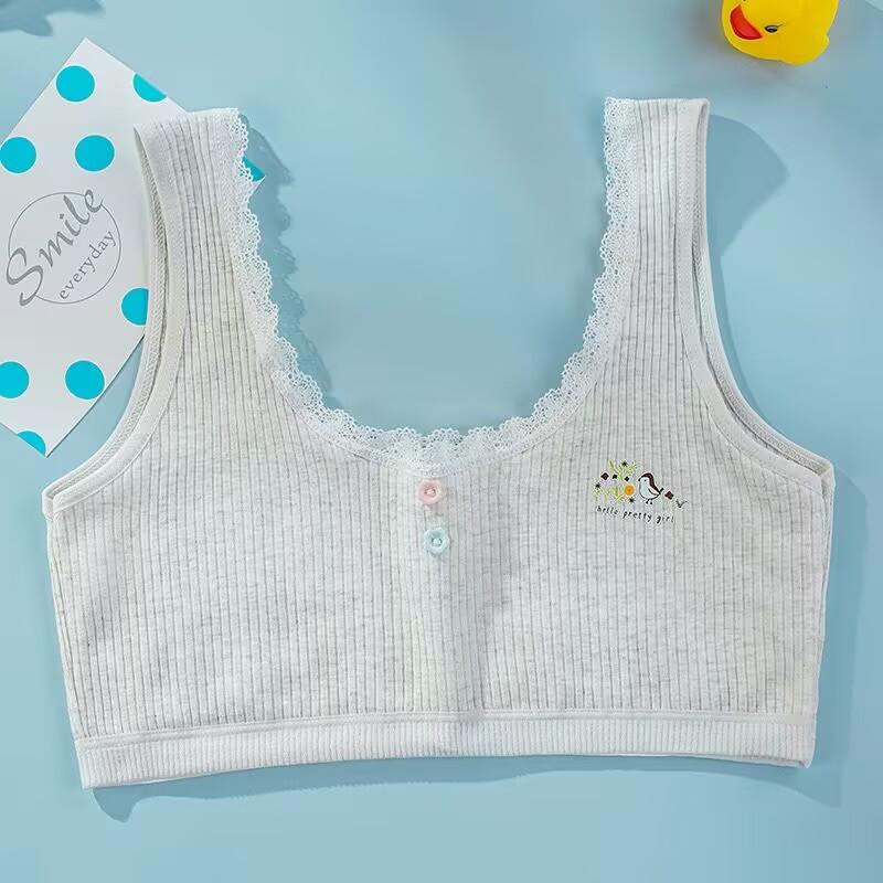 Детский тренировочный бюстгальтер для девочек, нижнее белье для подростков, жилет, нижнее белье для подростков, одежда для периода полового созревания, От 8 до 14 лет
