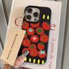 Чехол для iPhone 11 12 13 14 15 16 Pro Max Новый Креативный принт с помидорами Узор личи Чехол для iPhone XS Max X XR 16 Plus 16e