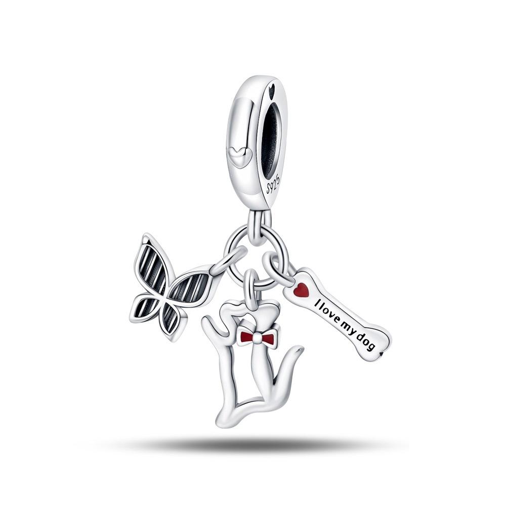 Подарок на День матери Бисерные украшения Кошка и собака DIY Подвеска Аксессуары Браслет