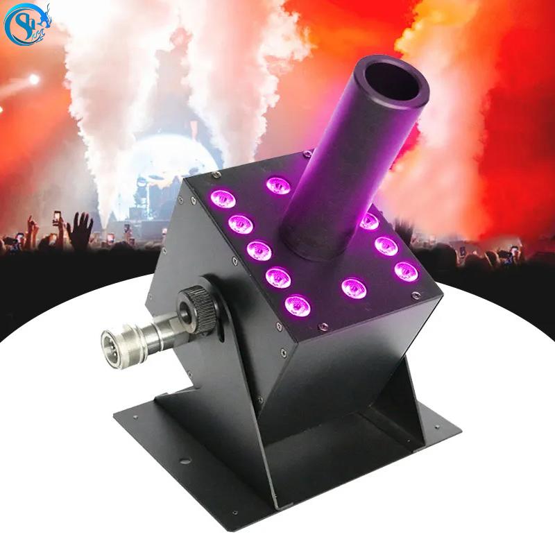 Professional  Colorful RGB 3in1 LED CO2 JET Fog Machine DMX Control ForDisco Party Bar Stage Effect Wedding Dry
