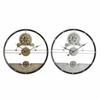 Wall Clock - Elegance - Silvery Golden - Iron - 60 X 5 X 60 Cm - Innovative Design