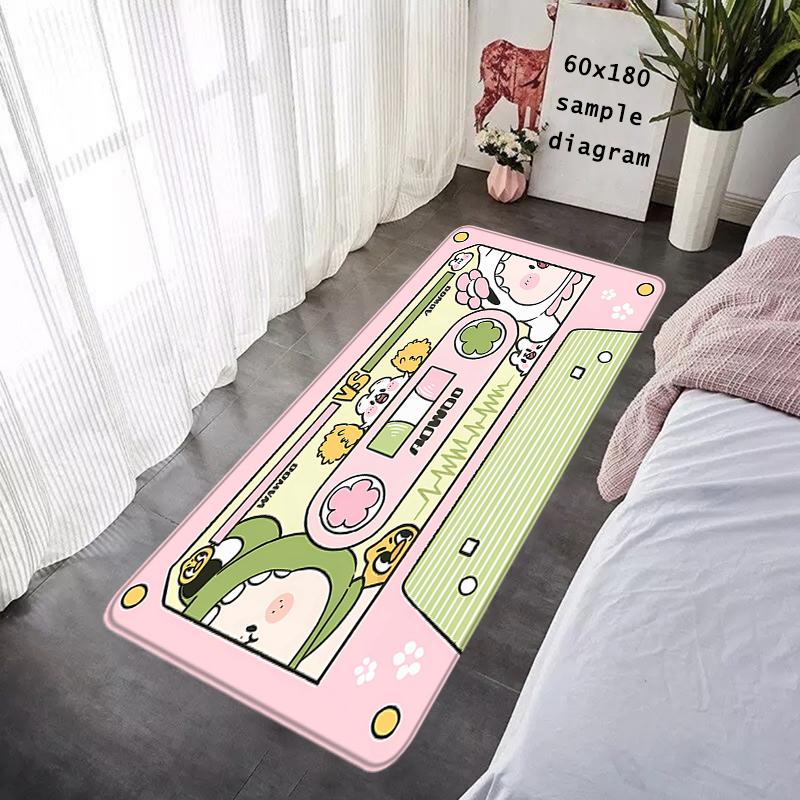 Interior Floor Mat Vintage Cassette Music Tape DJ Doormat Non-slip Foot Rug for Entryway Kitchen Carpet Bedside Mats Home Decor