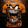 Мужская футболка с забавным принтом Grimace 3D Vintage Fashion Cool Crew Neck Clothing Apparel Daily Holiday Vacation Short Sleeve top