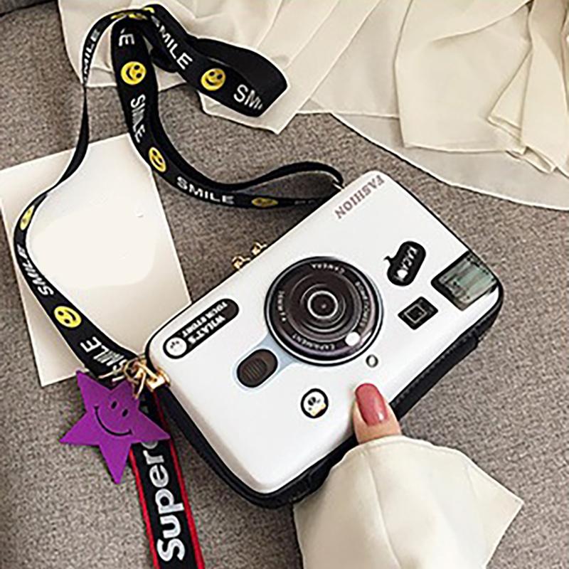 SCIONE Мини Сумка Через Плечо для Камеры 2025 Новая ПУ Расписная Милая Девичья Сумка Модная Личность Джокер Сумка Кроссбоди