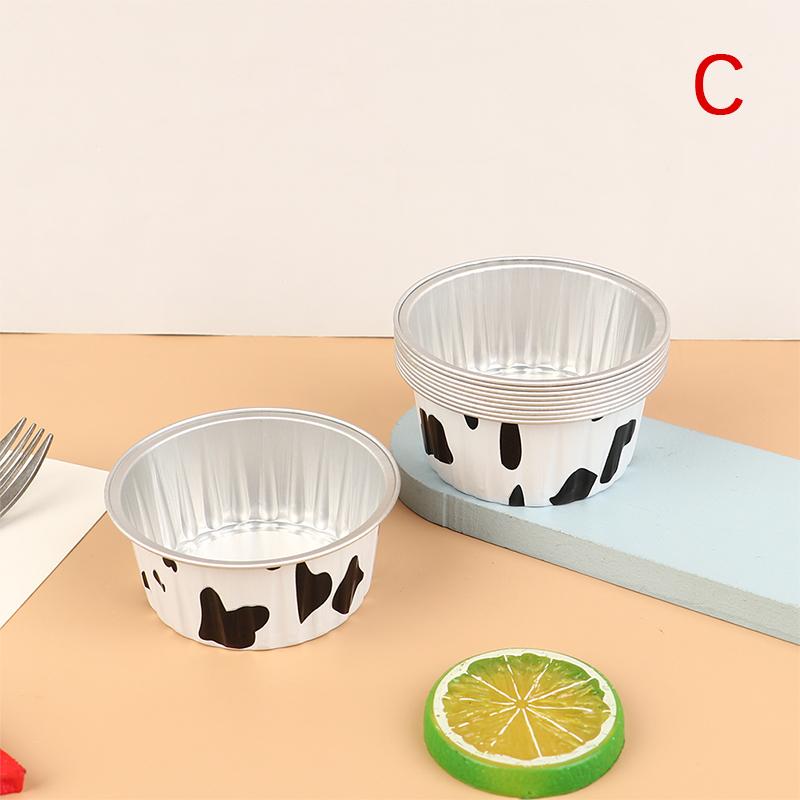 10 шт. многоразовых круглых формочек из алюминиевой фольги для пудинга, тортов, инструментов для выпечки