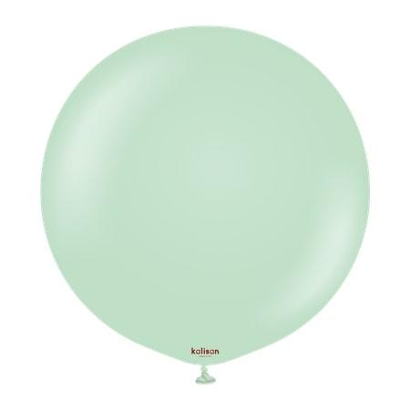 Balony Lateksowe Kalisan Macaron Green, Zielony, 45 Cm, 25 Szt.