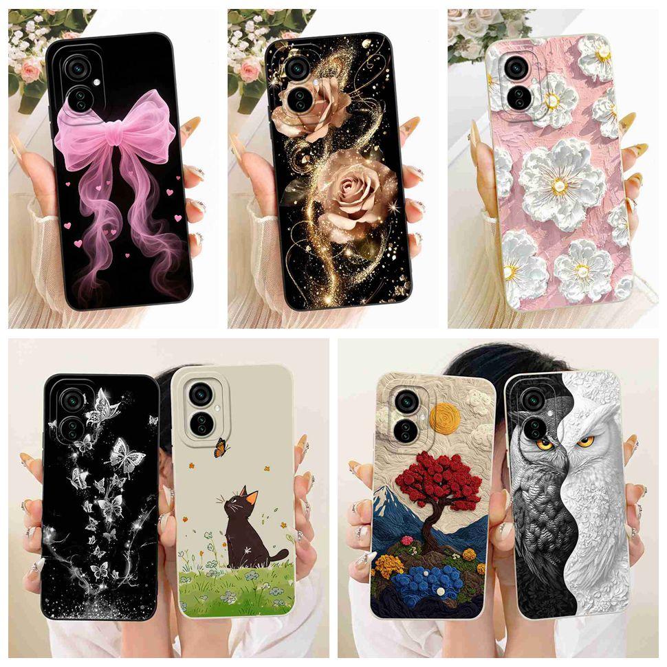 For Tecno Camon 19 Neo Casing Luxury Fashion Butterfly Flowers Soft Silicone Back Cover For Camon 19Neo CH6i Phone Case Housing