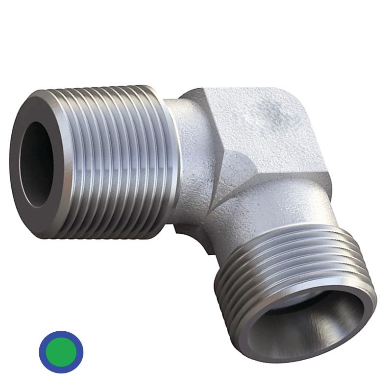 Hydraulic elbow connector 6L M12x1.5 1/8" 315bar