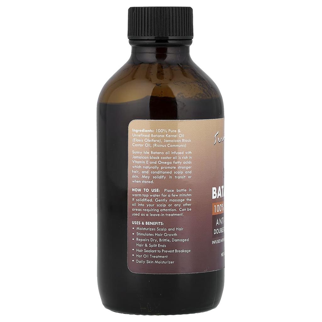 Sunny Isle 100% Raw & Pure Vatana Oil, 4 Fl Oz (118.3 Ml)