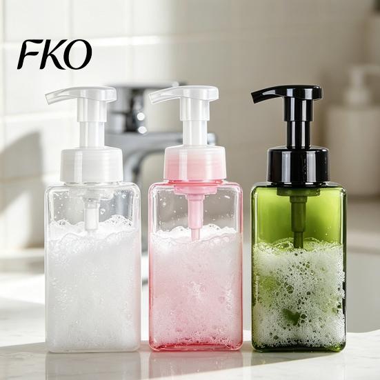 Plastic Foaming Bottle 250/450ML Press Soap Dispenser, Refillable Hand Shampoo Shower Foam Gel Container, Empty Pump Lotion for