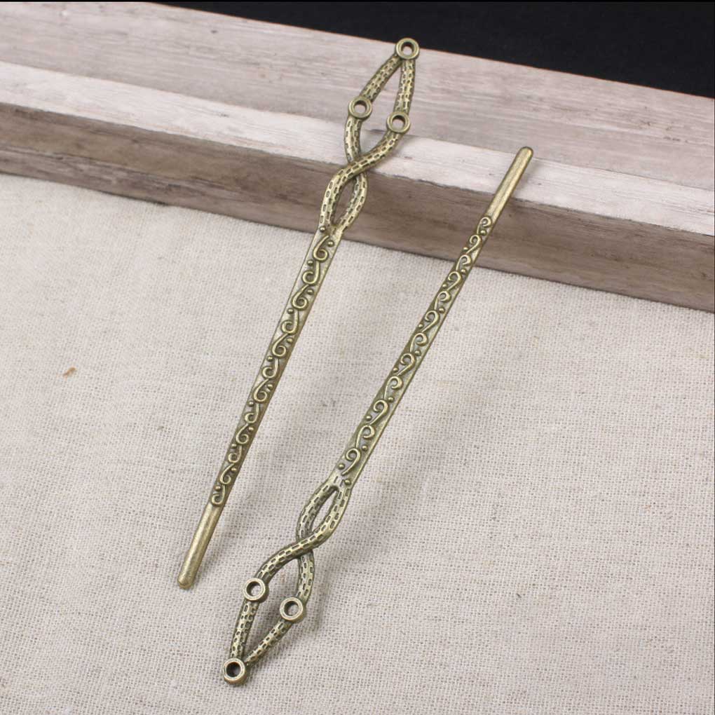 Заколка для волос Цинковый сплав Винтаж Женские аксессуары Закладка Тугая боковая застежка Кисточка Антикварные заколки DIY Девичьи принадлежности Заколка