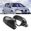 Side Wing Mirror Cover 2pcs RearView Mirror Case Caps Car Accessories for VW Golf 5 MK5 Jetta 2006-2011 Carbon Fiber