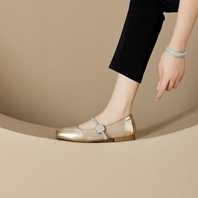 Осенние повседневные туфли со стразами женские комбинированные с квадратным носком Мэри Джейн женские туфли женские модные одинарные туфли женские