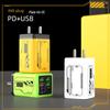 Быстрое зарядное устройство PD240W в стиле меха: 4 порта USB и 2 порта Type-C, Совместимость с устройствами Apple и Huawei