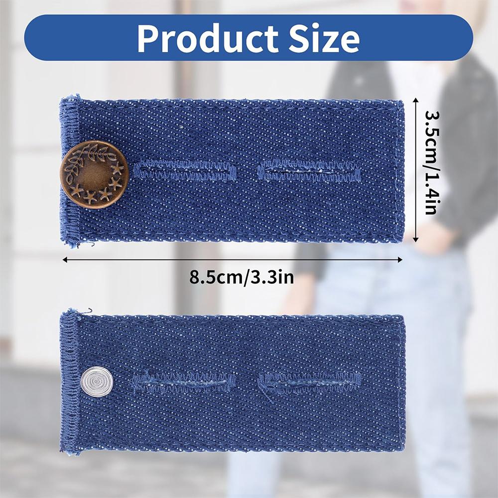Denim Waist Extender Buttons For Pant Long Buckle Hook Stretch Adjustment Waist Buckle Extension Quilting Supplies