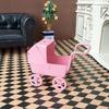 Реалистичная миниатюрная коляска для ролевых игр и демонстрации для любителей кукольных домиков, 1:Масштаб 1:12, Легко собирается, Коляска-люлька