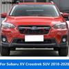 Аксессуары Для Subaru XV Crosstrek SUV 2018 Хромированная Верхняя Решетка Радиатора Передняя Накладка Молдинг Наклейка Стайлинг Автомобиля