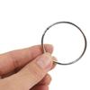 ABWR-30X Quality 50Mm Keyring Split Ring Set Heavy Duty Large Nickel Key Loop Sprung Hoop