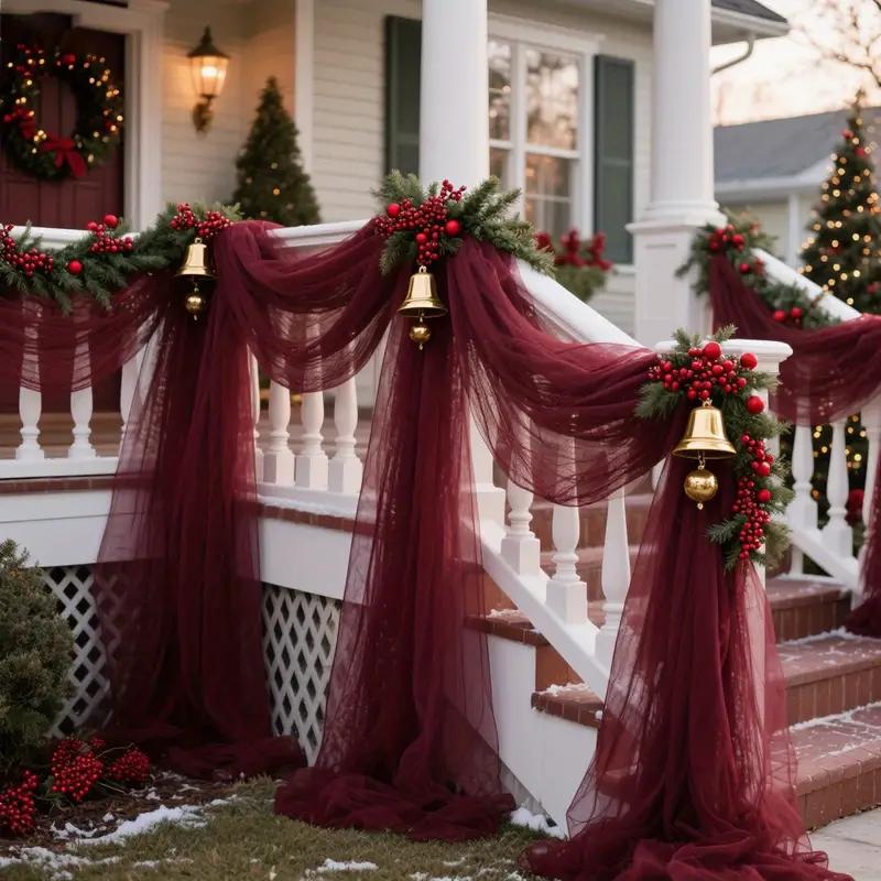 Тюль Ткань DIY Декор Свадебный Аксессуар XMS Вечеринка Мероприятие Прозрачная Сетка Ткань Элегантный Материал Дорожка на Стол Банты на Стулья Задник