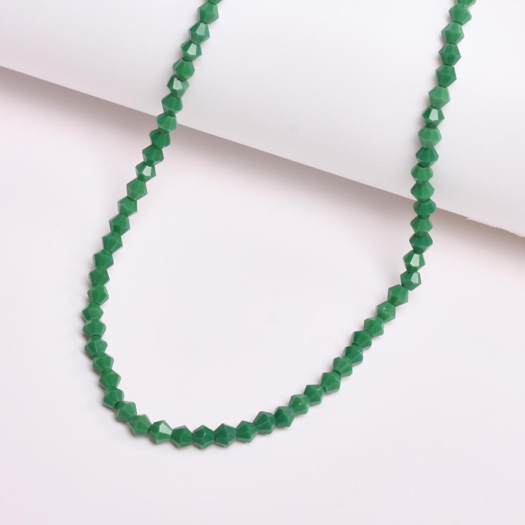 Earrings Jewelry Making Fashion Headwear Crystal Glass Solid Color Diamond DIY Pointed Beads Handmade 4mm Accessories Material 1 String Decorative