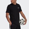 adidas Messi Icon Emb Soccer/Football Sports Short Sleeve Black Men's HA5455