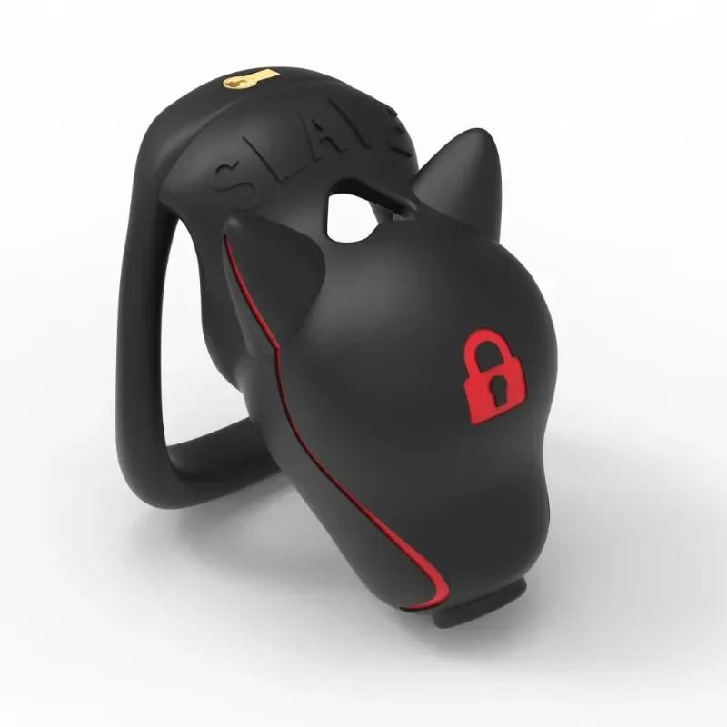 Male Chastity Cage Upgraded Dog Head Breathable Chastity Lock Sissy Lightweight Cock Cage Gay Abstinence SM Sexy Toys for Men18+