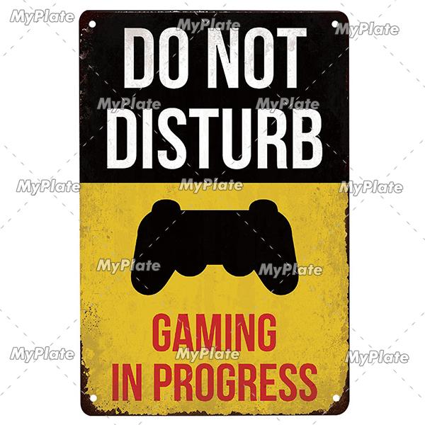 [MyPlate] Game Metal Sign Retro Sign Tin Sign Indoor Party Sign Pub Club Plate Bar Sign Pub Club Plate Summer Home Decor