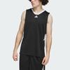 Adidas Basketball 3-Stripes FW24 Casual Comfortable Simple Basketball Vest Men Tops Black White JI7574
