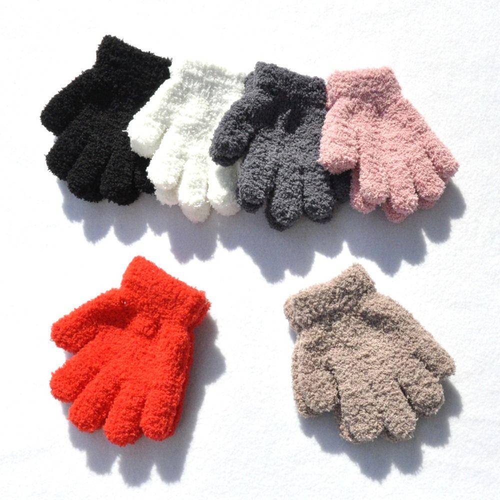 Thicken Warm Mittens Warm Writing Gloves Fashion Children Gloves Winter
