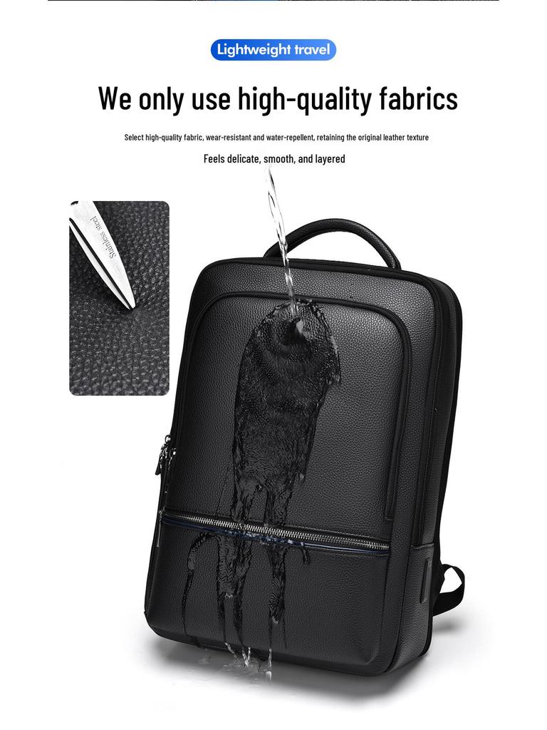 Men's High-End Business Laptop Backpack - Stylish, Large Capacity for Travel & School