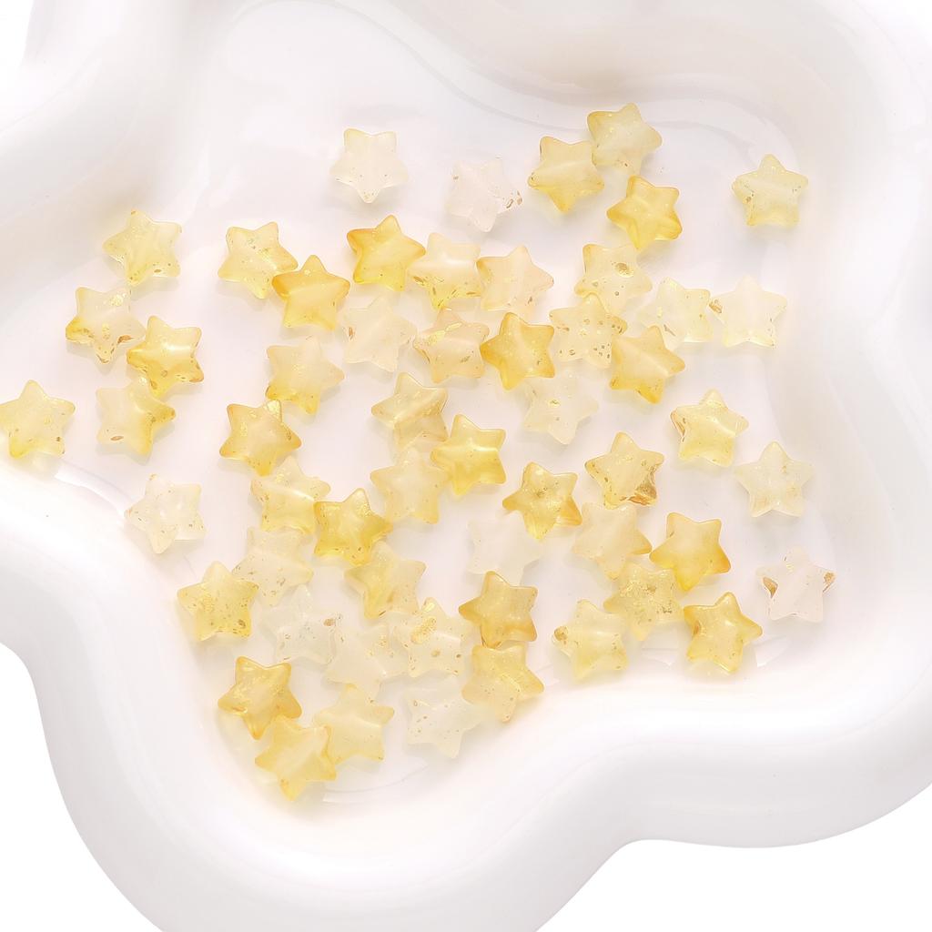 Бусины ручной работы 10*9 мм акриловые полупрозрачные цветные точки золотая пентаграмма самодельные украшения аксессуары ручная нить бусины сумка подвеска россыпью бусины